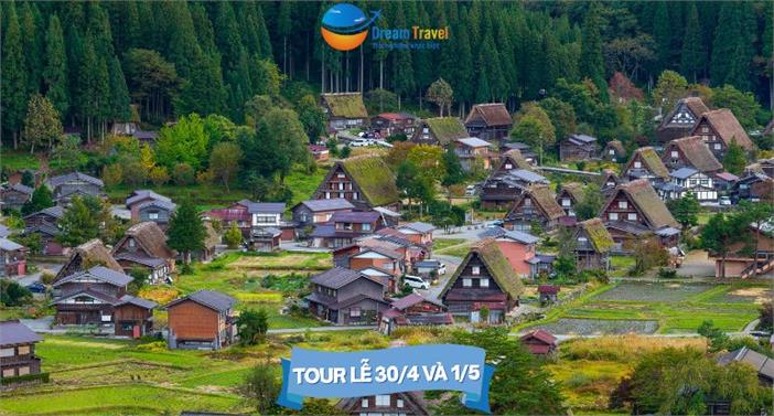 Tour Nhật Bản Đón Lễ 30/04 Ở Làng Cổ Tích Shirakawago